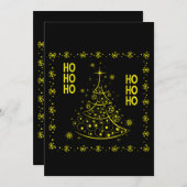 Frohe Weihnachtsbaum H Ho Ho Feiertagskarte (Vorne/Hinten)