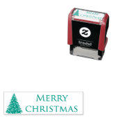 Frohe Weihnachtsbaum in Grün Permastempel (Beispiel)