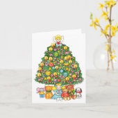Frohe Weihnachtsbaum Karte (Gelbe Blume)