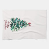 Frohe Weihnachtsbaum Küchenhandtuch Geschirrtuch (Horizontal)