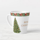 Frohe Weihnachtsbaum Latte Tasse (Linke Ecke)
