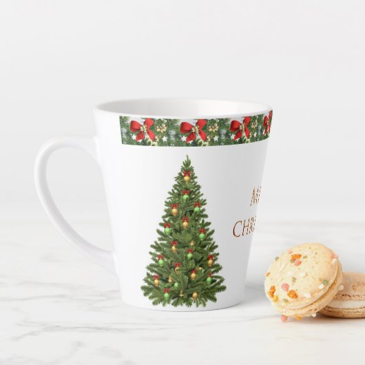 Frohe Weihnachtsbaum Latte Tasse (Beispiel)