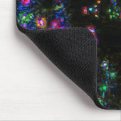 Frohe Weihnachtsbaum-Lichter-Mauspad Mousepad (Ecke)