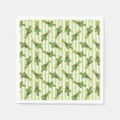 Frohe Weihnachtsbaum Lichter Ornamente Whimsical Serviette (Vorderseite)