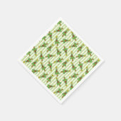 Frohe Weihnachtsbaum Lichter Ornamente Whimsical Serviette (Ecke)