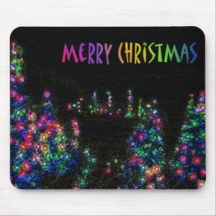 Frohe Weihnachtsbaum Lights Mousepad