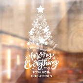 Frohe Weihnachtsbaum Merry Alles Personalisiert Fensteraufkleber (Blatt 2)