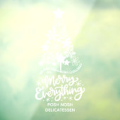 Frohe Weihnachtsbaum Merry Alles Personalisiert Fensteraufkleber (Blatt 3)