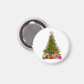 Frohe Weihnachtsbaum mit Star Presents Holiday Magnet (Vorderseite/Rückseite)