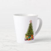 Frohe Weihnachtsbaum mit Star Presents Holiday Milchtasse (Rechte Ecke)