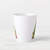 Frohe Weihnachtsbaum mit Star Presents Holiday Milchtasse (Vorderseite)