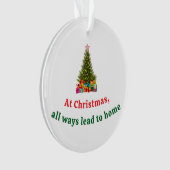 Frohe Weihnachtsbaum mit Star Presents Holiday Ornament (Vorderseite)