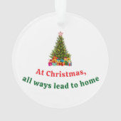 Frohe Weihnachtsbaum mit Star Presents Holiday Ornament (Rückseite)