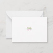 Frohe Weihnachtsbaum Mitteilungskarte (Rückseite)