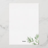 Frohe Weihnachtsbaum Multi-Foto Folien Feiertagskarte (Rückseite)