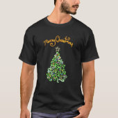 Frohe Weihnachtsbaum Neon T-Shirt (Vorderseite)
