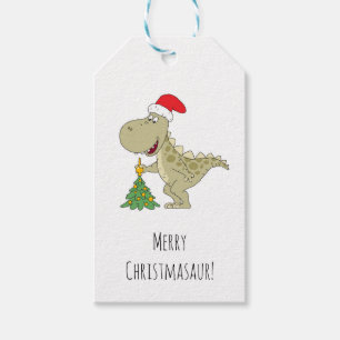 Frohe Weihnachtsbaum Niedliche Dinosaurier-Weihnac Geschenkanhänger