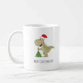 Frohe Weihnachtsbaum Niedliche Dinosaurier-Weihnac Kaffeetasse
