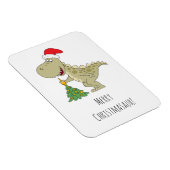 Frohe Weihnachtsbaum Niedliche Dinosaurier-Weihnac Magnet (Rechte Seite)