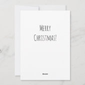 Frohe Weihnachtsbaum Niedliche Mammoth-Weihnachtsm Feiertagskarte (Rückseite)