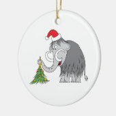 Frohe Weihnachtsbaum Niedliche Mammoth-Weihnachtsm Keramik Ornament (Links)