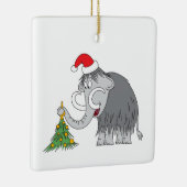 Frohe Weihnachtsbaum Niedliche Mammoth-Weihnachtsm Keramikornament (Rechts)