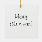 Frohe Weihnachtsbaum Niedliche Mammoth-Weihnachtsm Keramikornament (Rückseite)