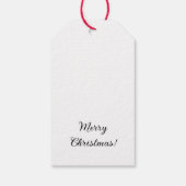 Frohe Weihnachtsbaum Niedliche Welpe Hund Weihnach Geschenkanhänger (Rückseite)