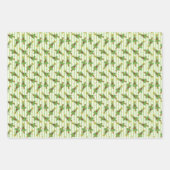 Frohe Weihnachtsbaum Ornaments Lights Star Geschenkpapier Set (Vorderseite)