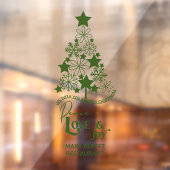 Frohe Weihnachtsbaum Peace Liebe Joy Custom Fensteraufkleber (Blatt 2)