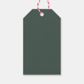 Frohe Weihnachtsbaum-Personalisierte Grüße und Nam Geschenkanhänger (Rückseite)