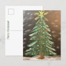 Frohe Weihnachtsbaum Postcard