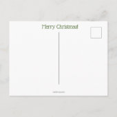 Frohe Weihnachtsbaum Postcard Postkarte (Rückseite)
