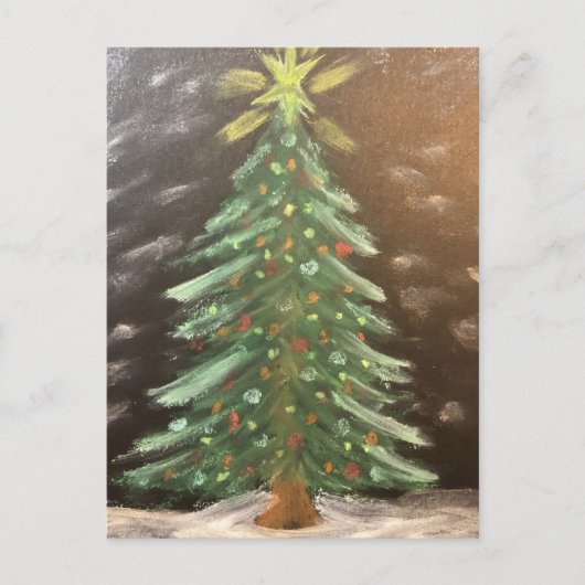 Frohe Weihnachtsbaum Postcard Postkarte (Vorderseite)