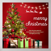 Frohe Weihnachtsbaum Poster (Vorne)