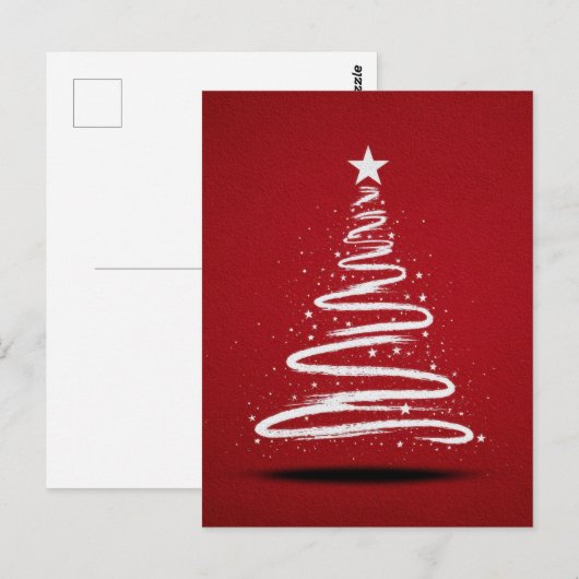 Frohe Weihnachtsbaum. Postkarte (Vorne/Hinten)