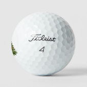 Frohe Weihnachtsbaum präsentiert Feiertag Golfball (Logo)