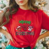 Frohe Weihnachtsbaum Print Women's T - Shirt