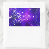 Frohe Weihnachtsbaum Rechteckiger Aufkleber (Tasche)