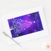 Frohe Weihnachtsbaum Rechteckiger Aufkleber (Umschlag)