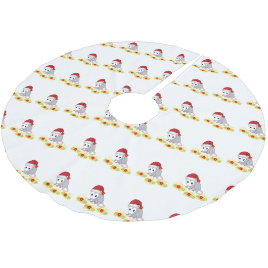 Frohe Weihnachtsbaum Rock Opossum Polyester Weihnachtsbaumdecke (Schrägansicht)