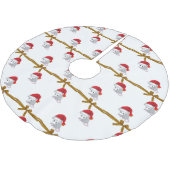 Frohe Weihnachtsbaum Rock Opossum Polyester Weihnachtsbaumdecke (Schrägansicht)