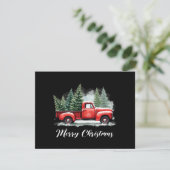 Frohe Weihnachtsbaum rote Lastwagen (Stehend Vorderseite)