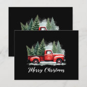 Frohe Weihnachtsbaum rote Lastwagen (Vorne/Hinten)