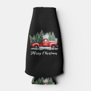 Frohe Weihnachtsbaum rote Lastwagen Flaschenkühler