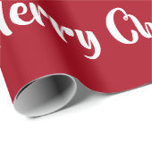 Frohe Weihnachtsbaum Santa Sleigh Girly Unicorn Geschenkpapier (Rolleneckpunkt)