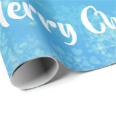 Frohe Weihnachtsbaum Santa Sleigh Girly Unicorn Geschenkpapier (Rolleneckpunkt)