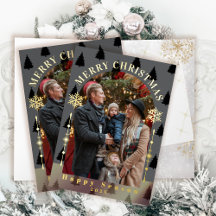 Frohe Weihnachtsbaum Schneeflocken Grau Foto