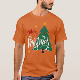 Frohe Weihnachtsbaum Schneeflocken Ornamente Winte T-Shirt