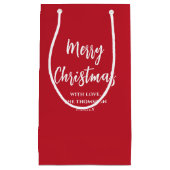 Frohe Weihnachtsbaum Simple Buffalo Karo Pattern Kleine Geschenktüte (Vorderseite)